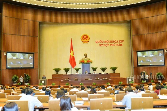 Toàn cảnh phiên thảo luận Dự án Luật Cạnh tranh (sửa đổi) - Ảnh: QH