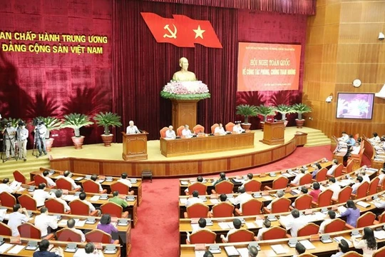 Tổng bí thư phát biểu khai mạc Hội nghị - Ảnh: TTXVN