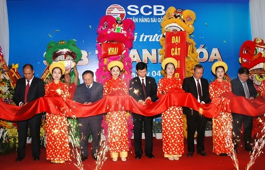 Ảnh khai trương chi nhánh SCB Thanh Hóa