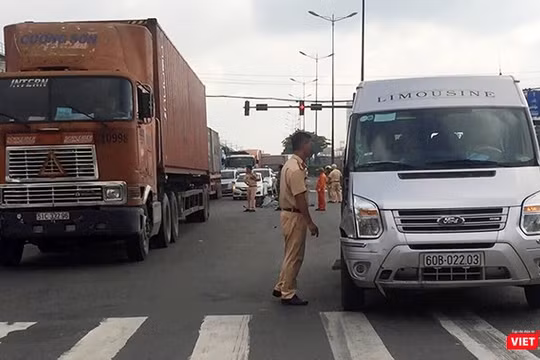 Hiện trường vụ tai nạn.