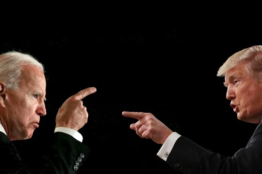 Cuộc quyết đấu giữa ông Donald Trump và ông Joe Biden sẽ ngã ngũ vào ngày 3/11 tới đây (Ảnh: Nikkei)