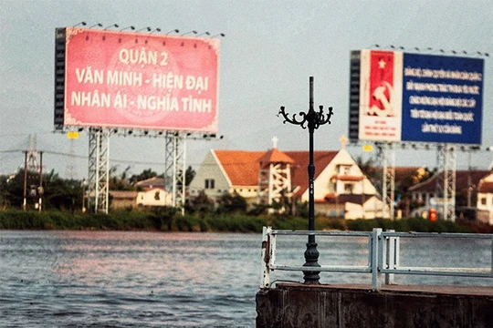 Quận 2, TP.HCM, từng được quy hoạch thành khu đô thị hiện đại, là trung tâm tài chính phố Đông sông Sài Gòn, với tên Khu đô thị mới Thủ Thiêm. Ảnh: Mai Kỳ.