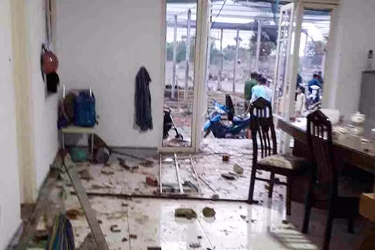 Hiện trường vụ việc.