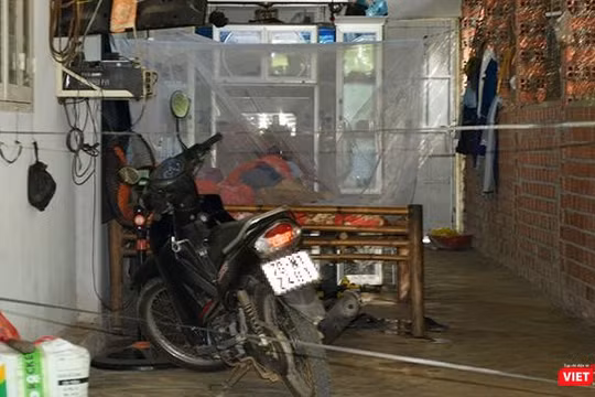 Hiện trường vụ án Trần Văn Đến chém chết hàng xóm vì mâu thuẫn đất đai.