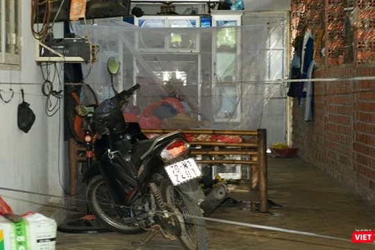 Hiện trường vụ án Trần Văn Đến chém chết hàng xóm vì mâu thuẫn đất đai.