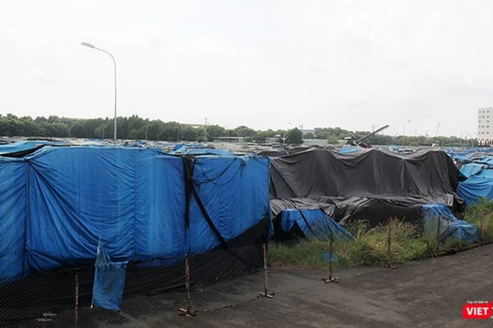 Nhôm đang được lưu chứa trong nhà máy của công ty nhôm Toàn cầu tại Khu công nghiệp Mỹ Xuân B1 - Conac ở tỉnh Bà Rịa - Vũng Tàu.