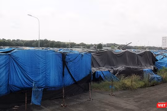 Nhôm đang được lưu chứa trong nhà máy của công ty nhôm Toàn cầu tại Khu công nghiệp Mỹ Xuân B1 - Conac ở tỉnh Bà Rịa - Vũng Tàu.