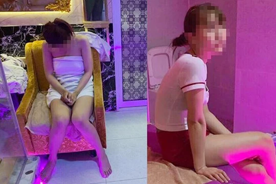 Những nhân viên bị tạm giữ.