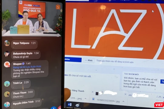 Hoạt động livestream trên Facebook và Youtube của các sàn thương mại điện tử nở rộ trong năm 2019. 