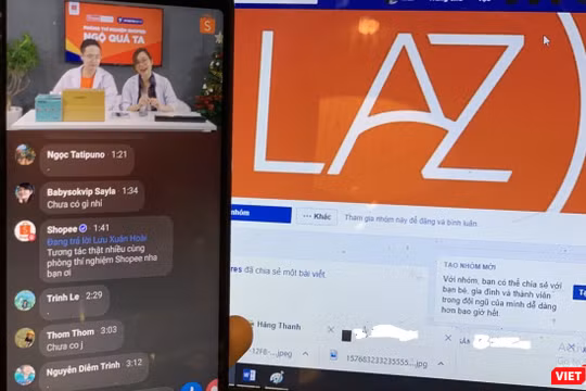 Hoạt động livestream trên Facebook và Youtube của các sàn thương mại điện tử nở rộ trong năm 2019. 