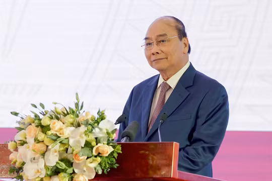 Thủ tướng Nguyễn Xuân Phúc phát biểu tại lễ khai trương