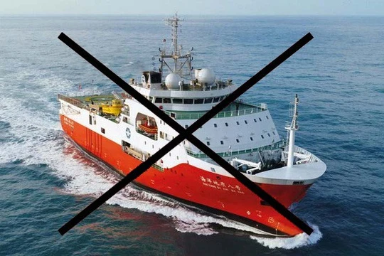 Tàu khảo sát địa chất Hải Dương Địa chất 8 của Trung Quốc - Ảnh: Schottel