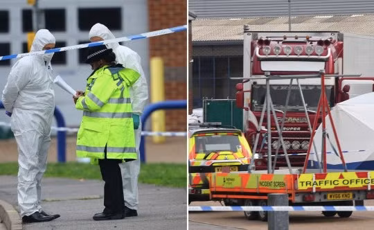 Chiếc xe tải có 39 người chết ở hạt Esssex, - Anh không có giấy tờ nguồn gốc, khai đang chở bánh quy.