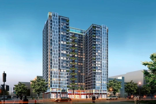 Phối cảnh dự án tại 93 Đức Giang được nhiều trang môi giới bất động sản rao bán với tên gọi Plaschem Park Long Biên hoặc Bình Minh Garden (Ảnh: Internet)