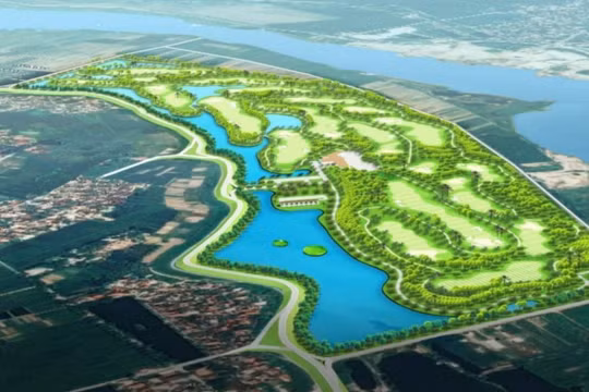 Phối cảnh dự án Sân golf quốc tế Thuận Thành (Bắc Ninh) - Nguồn: HLD