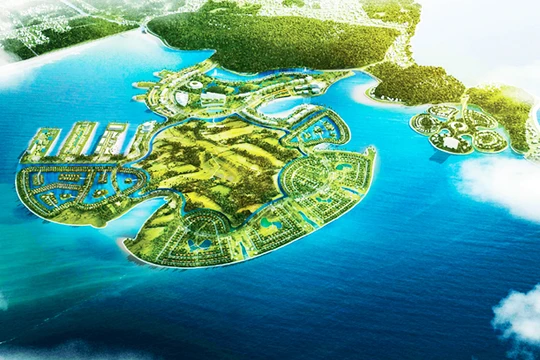 Phối cảnh dự án Khu du lịch quốc tế Đồi Rồng (Nguồn: haiphong.gov.vn)