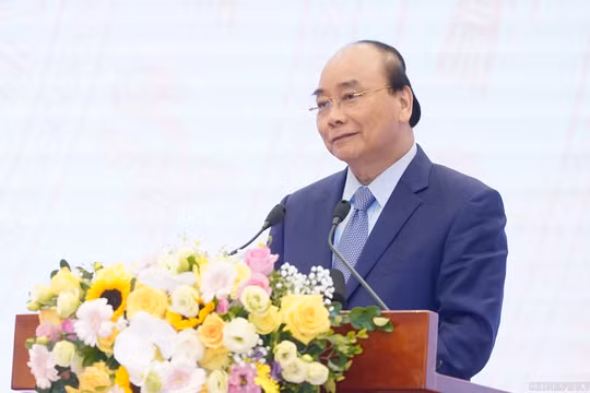 Thủ tướng Nguyễn Xuân Phúc phát biểu tại hội nghị (Ảnh: VGP)