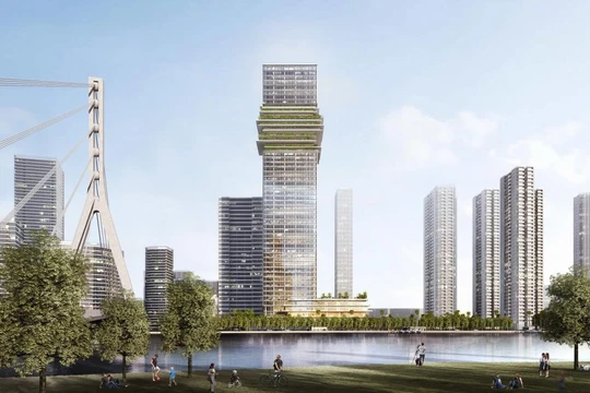 Phối cảnh dự án Capitaland Tower trên một số trang môi giới bất động sản