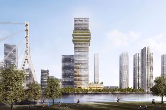 Phối cảnh dự án Capitaland Tower trên một số trang môi giới bất động sản