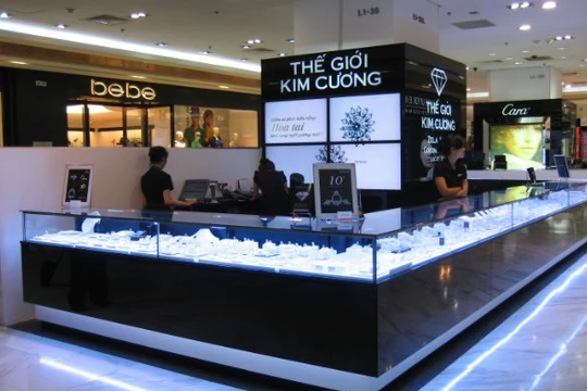 Cửa hàng của Thế giới Kim Cương tại khu vực phía Nam (Ảnh: TGKC)