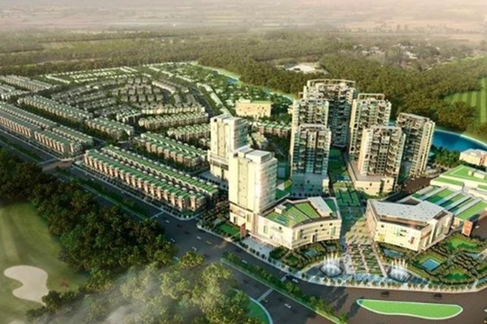 Phối cảnh dự án Khu Đô thị Thương mại - Dịch vụ Tân Phú mà Protrade Corp muốn xây dựng trên 43 ha "đất vàng" ở Bình Dương (Ảnh: Internet)