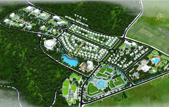 Phối cảnh dự án Khu du lịch văn hóa Sóc Sơn (Nguồn: Internet)