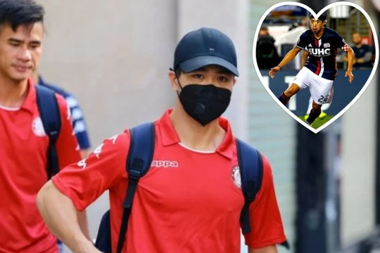 Giữa 3 kỹ năng quấy rối, kiến tạo và ghi bàn thì tiền đạo số 21 của TP.HCM cho thấy vẫn còn đấy sự nhạy cảm cần thiết để ghi bàn. Ảnh AT