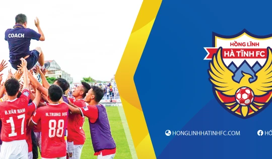 Mục tiêu duy nhất của Hồng Lĩnh Hà Tĩnh mùa này là trụ hạng. Ảnh HLFC