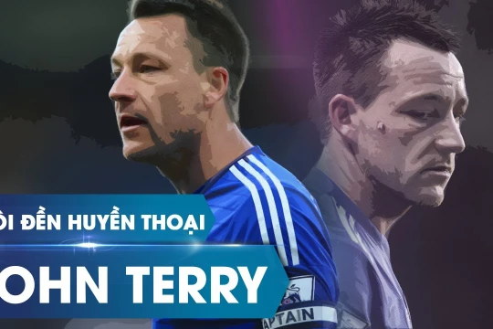 Cho đến khi rời đội bóng thành London vào mùa giải 2016, Terry đã đá 492 trận, ghi được 41 bàn thắng dù chơi ở hàng phòng thủ. Ảnh CLB