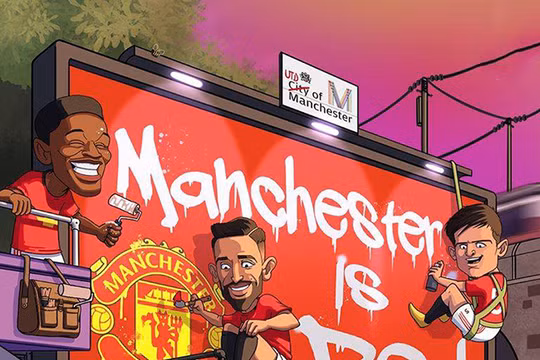 MU thắng cả 3 trận derby mùa này. Ảnh AP