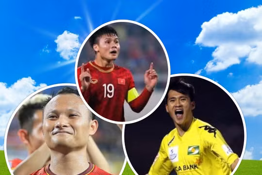  3 cầu thủ Việt Nam là Công Vinh, Trọng Hoàng và Quang Hải đã vinh dự có tên đội hình xuất sắc nhất thập kỷ (2010 - 2019) của bóng đá khu vực Đông Nam Á. Ảnh AT