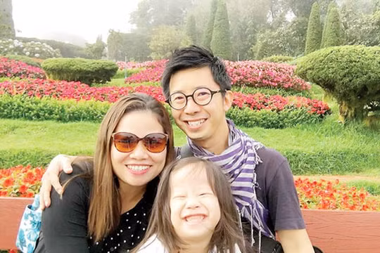 Vợ chồng Benjamin Tan, Phó Tổng Giám đốc Điều hành Công ty Thai League. Ảnh FBCN