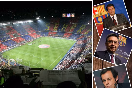 3 đời liên tiếp chiếc ghế chủ tịch CLB xứ Catalan bị "ma ám". Ảnh VT
