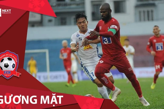 Duy nhất Hoàng Vissai (Hải Phòng) là cầu thủ nhập tịch đeo băng đội trưởng. Ảnh Next Media