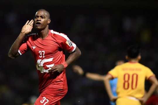 Đồng "Vua phá lưới" V.League 2019 Bruno Cunha của CLB Viettel Ảnh Viettel