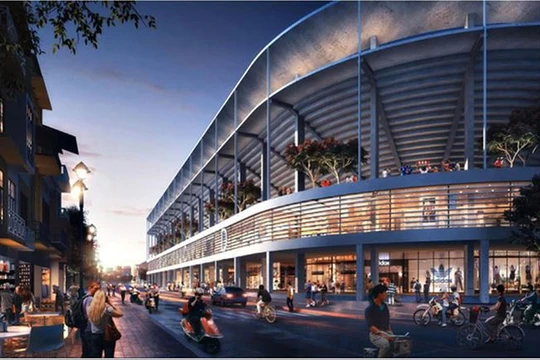 Tổ hợp sân vận động Hàng Đẫy trong tương lai. Ảnh HNFC.