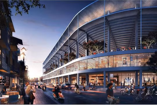 Tổ hợp sân vận động Hàng Đẫy trong tương lai. Ảnh HNFC.