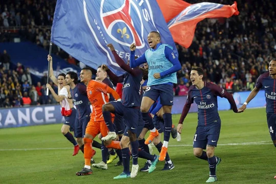 PSG đã trở thành nhà vô địch Pháp. Ảnh CLB