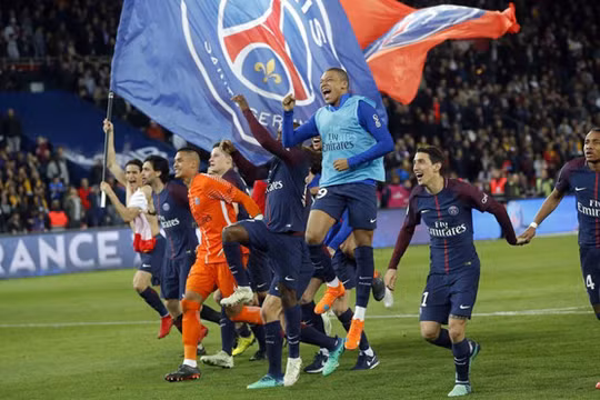 PSG đã trở thành nhà vô địch Pháp. Ảnh CLB