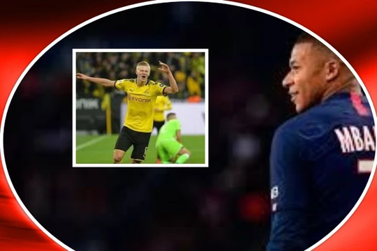 E.Haalan đang là đối trọng xứng đáng của K.Mbappé. Ảnh AT
