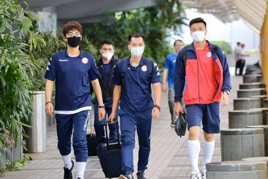 V.League 2020 đang bị hoãn do dịch Covid-19. Ảnh TPHCMFC