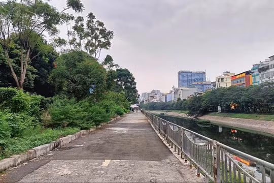 Hà Nội sắp có làn đường dành riêng cho xe đạp ven sông Tô Lịch