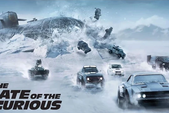 Một cảnh trong phim 'Fast & Furious 9' 