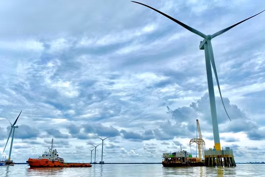 PVS huy động nguồn vốn khổng lồ cho các dự án điện gió ngoài khơi. Ảnh: Sembcorp.