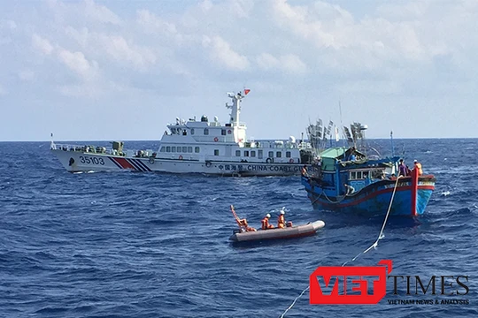 trong 6 tháng đầu năm, lực lượng này đã phát hiện 225 lượt tàu đánh cá Trung Quốc xâm phạm lãnh hải, tiến sâu vào khu vực Đông - Bắc Đà Nẵng chỉ từ 40-45 hải lý.