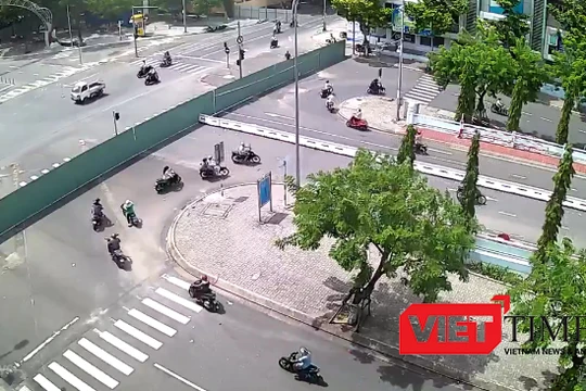 Đà Nẵng sẽ cấm đậu đỗ nhiều tuyến đường tại khu vực trung tâm TP để thi công hầm chui nút giao thông phía tây caayuf Sông Hàn