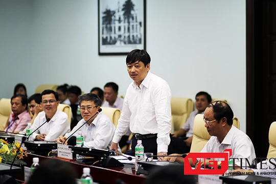 Ông Đặng Việt Dũng, Phó Chủ tịch UBND TP Đà Nẵng phát biểu tại buổi làm việc
