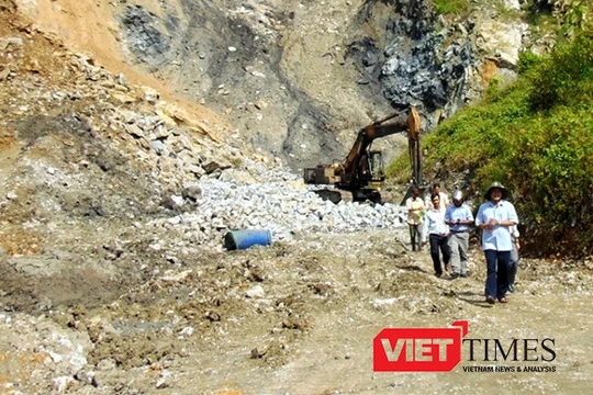 Khu vực khảo sát xây dựng nhà máy thép Việt Pháp tại thôn Hoa, thị trấn Thạnh Mỹ, huyện nam Giang, tỉnh Quảng Nam