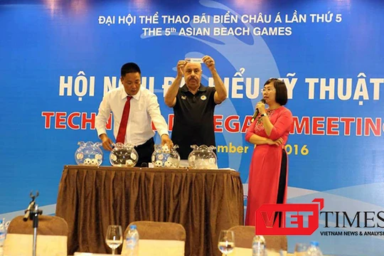 Sáng 5/9, Ban tổ chức Đại hội thể thao châu Á 2016 (ABG 5) cho biết trong khuôn khổ Hội nghị chuyên môn kỹ thuật thi đấu và Lễ bốc thăm các môn thi đấu 