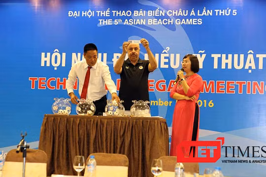 Sáng 5/9, Ban tổ chức Đại hội thể thao châu Á 2016 (ABG 5) cho biết trong khuôn khổ Hội nghị chuyên môn kỹ thuật thi đấu và Lễ bốc thăm các môn thi đấu 